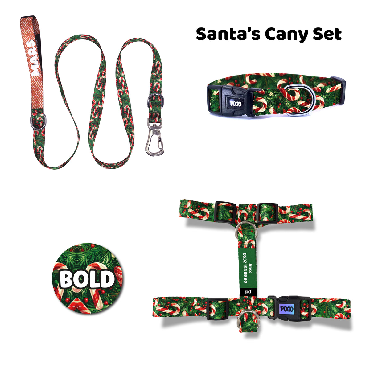 Santa's Candy | Tasma ve Künye Seti