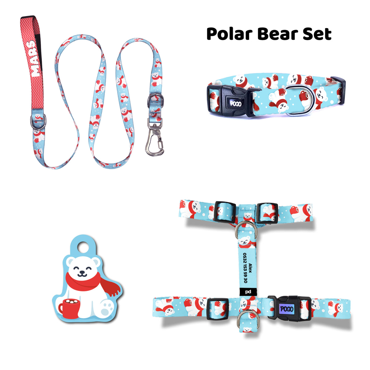 Polar Bear | Tasma ve Künye Seti