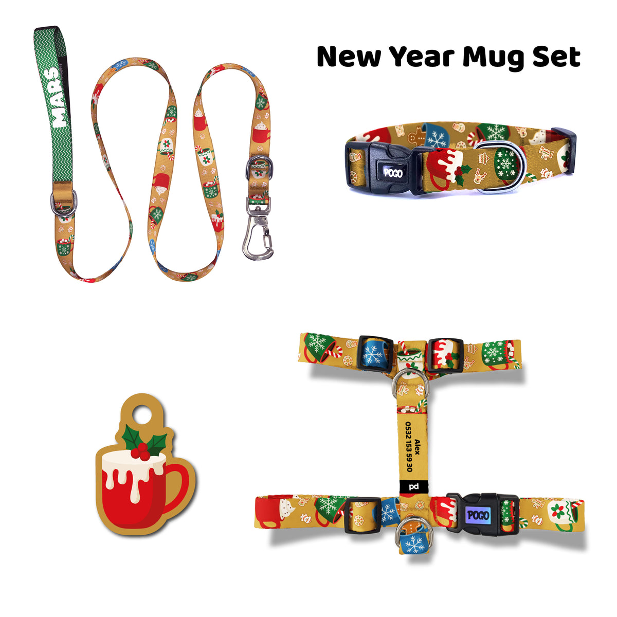 New Year Mug | Tasma ve Künye Seti