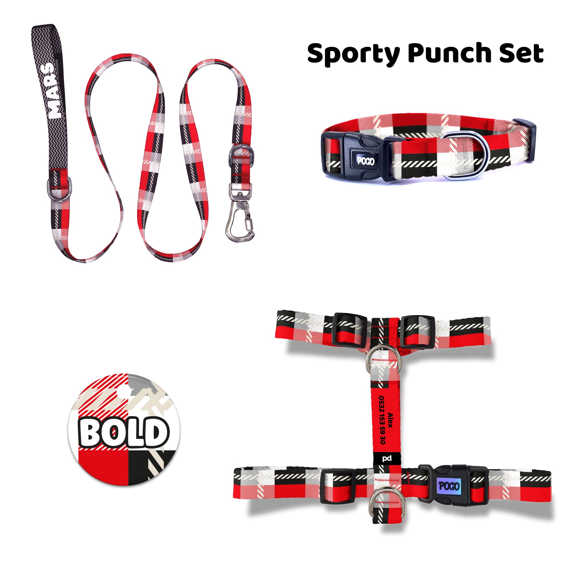 Sporty Punch | Tasma ve Künye Seti