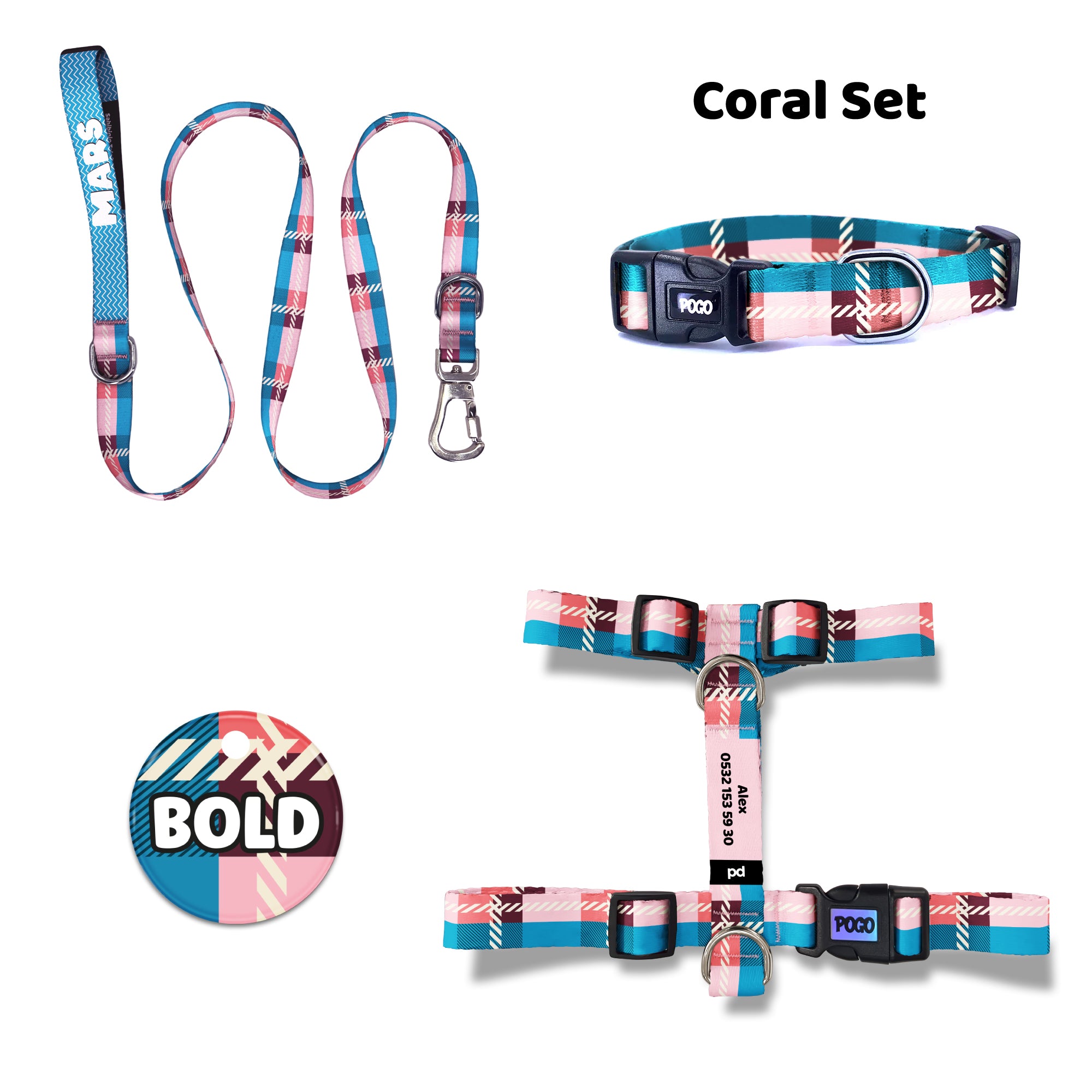 Coral | Tasma ve Künye Seti