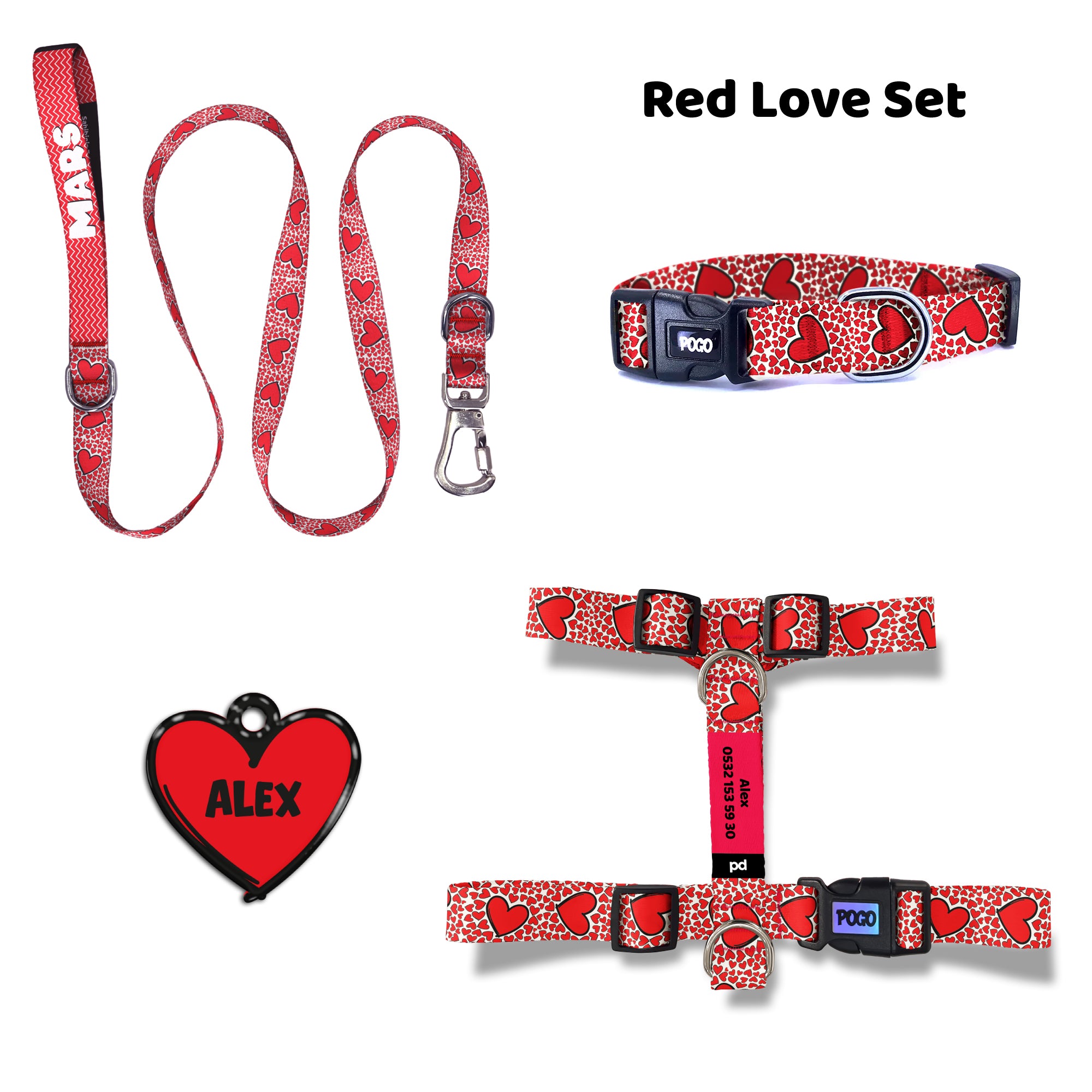 Red Love | Tasma ve Künye Seti