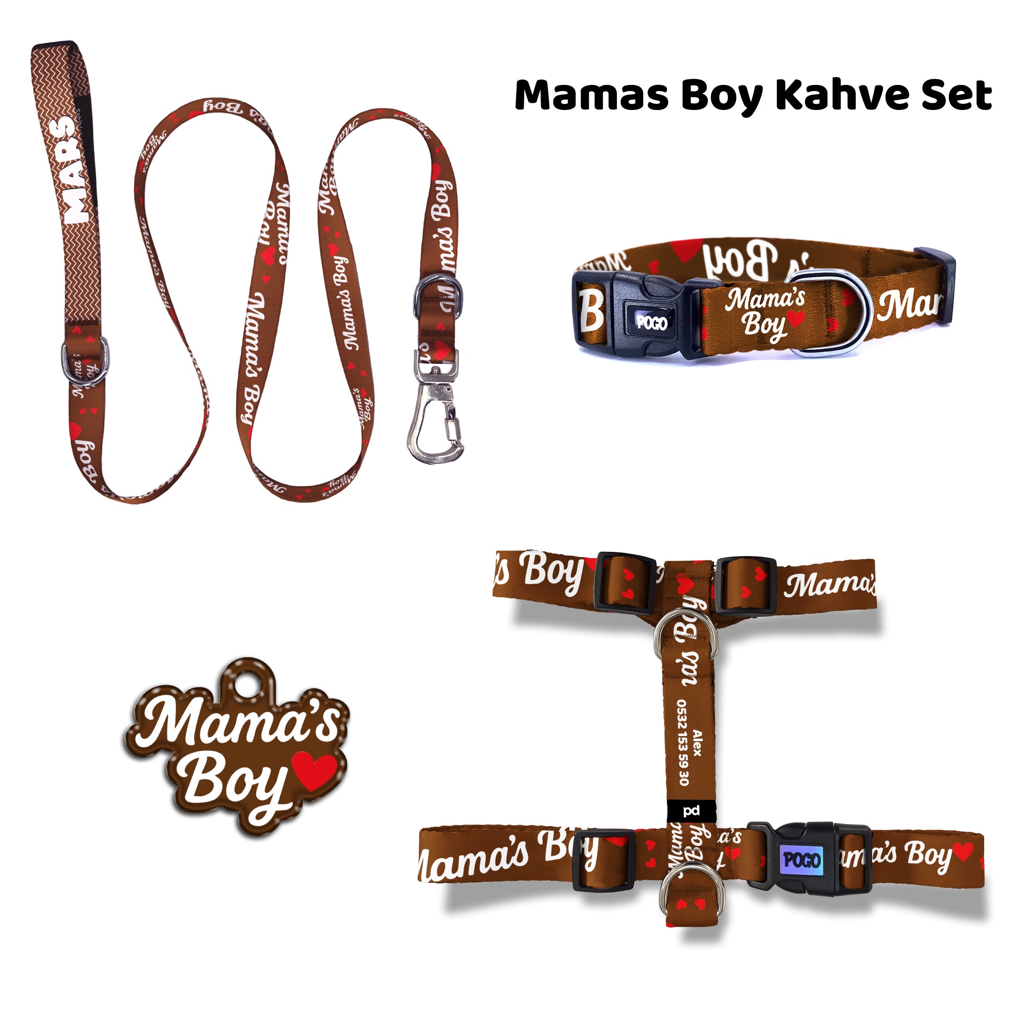 Mamas Boy Kahve | Tasma ve Künye Seti