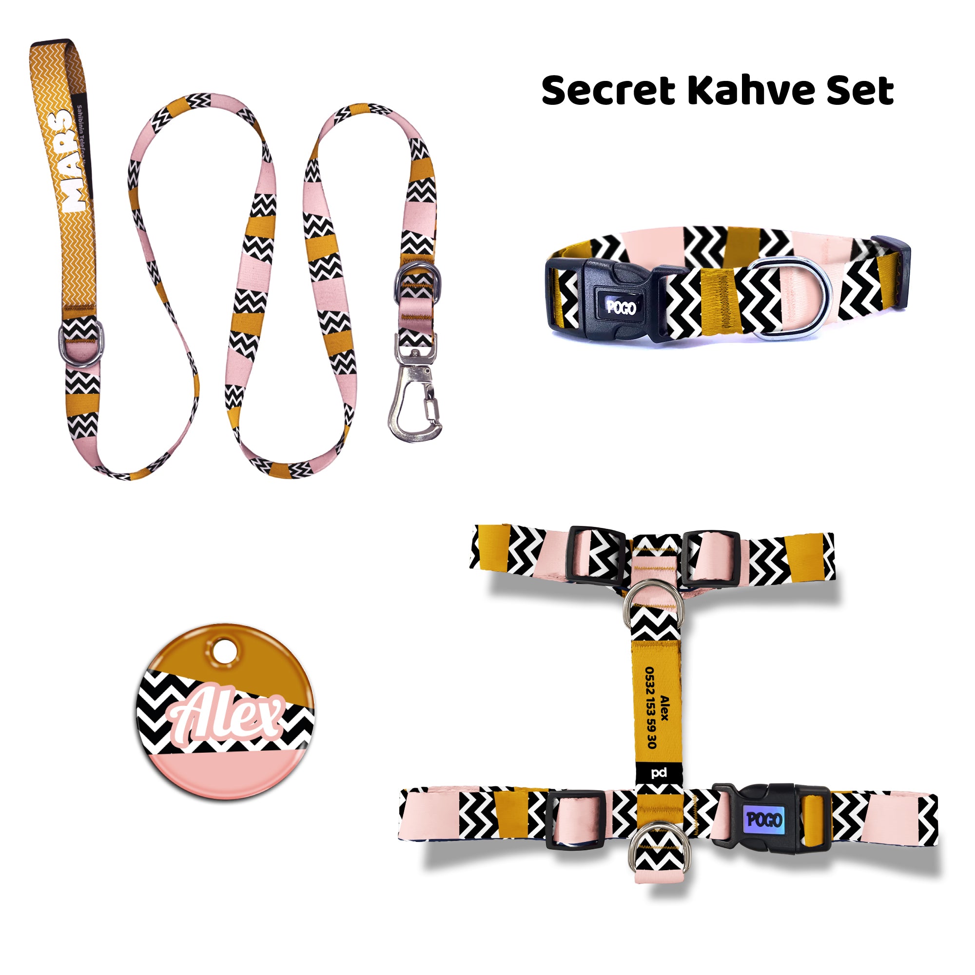 Secret Kahve | Tasma ve Künye Seti