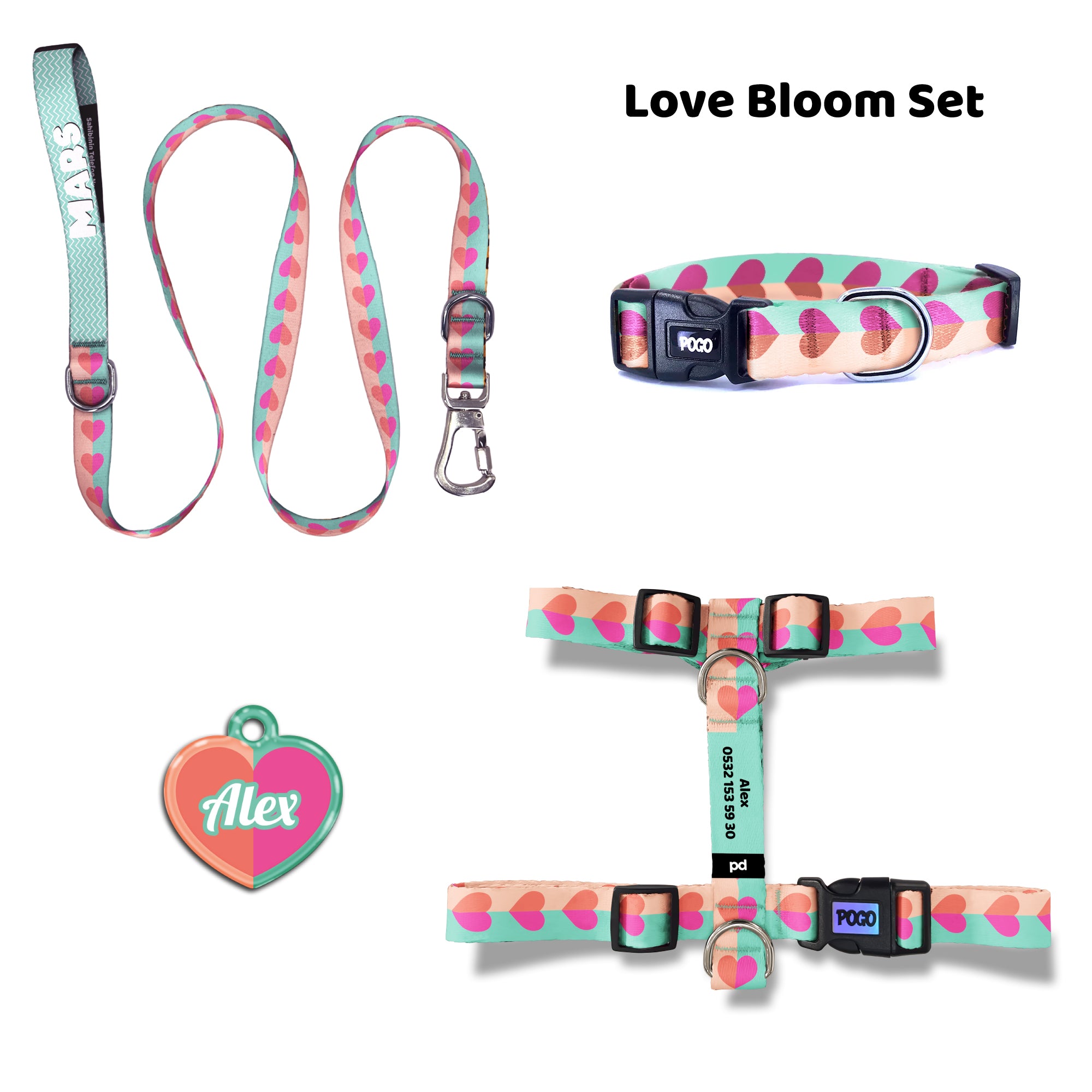 Love Bloom | Tasma ve Künye Seti