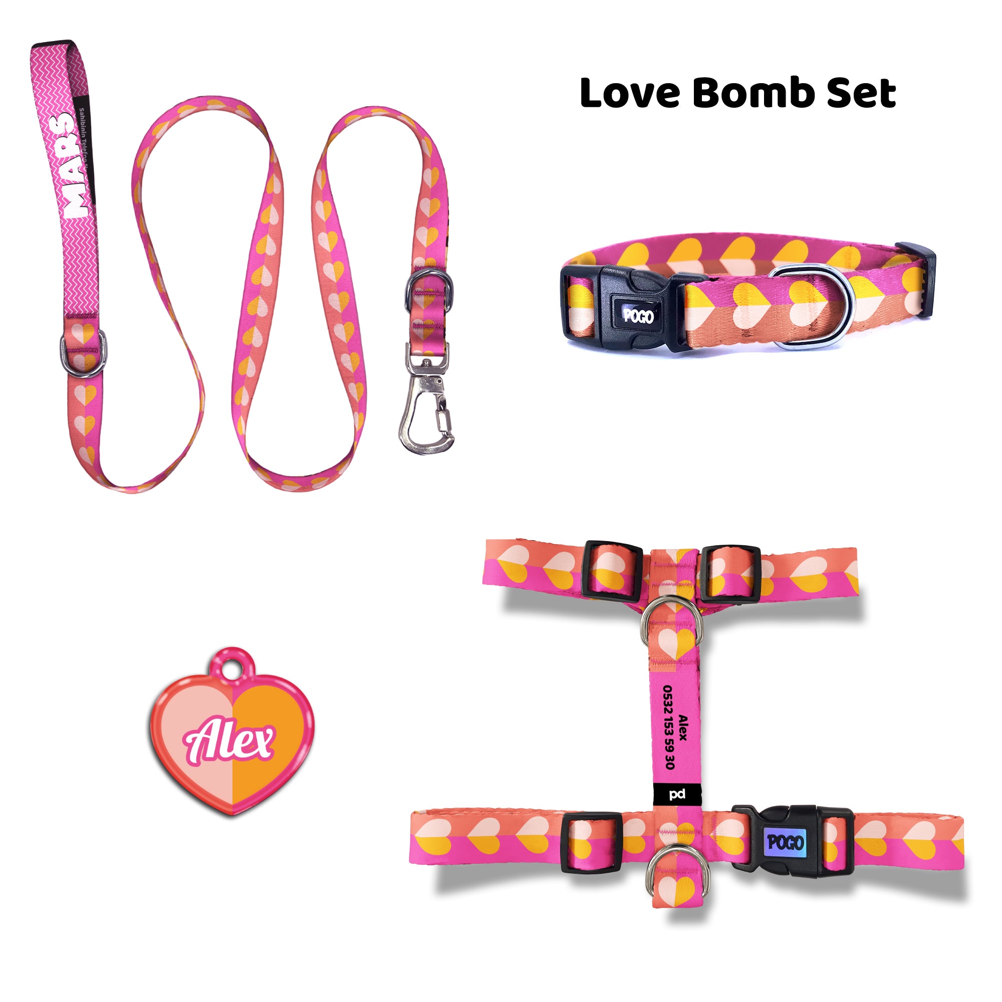 Love Bomb | Tasma ve Künye Seti