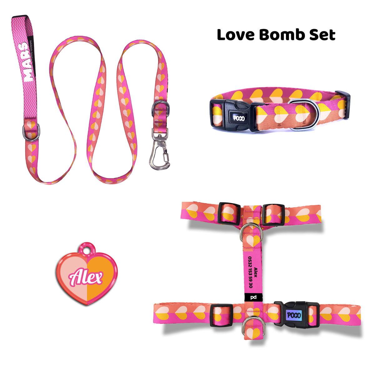 Love Bomb | Tasma ve Künye Seti