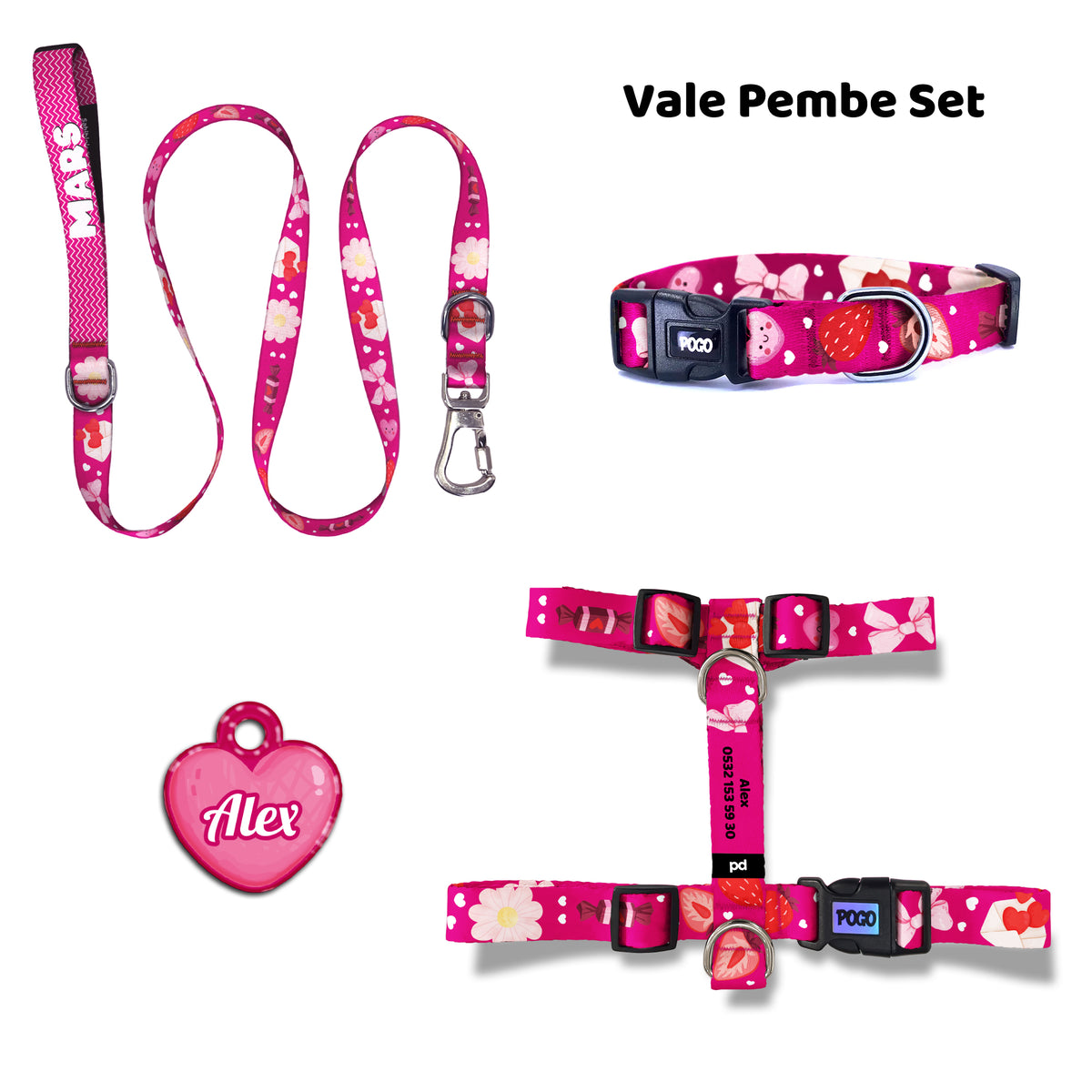 Vale Pembe | Tasma ve Künye Seti