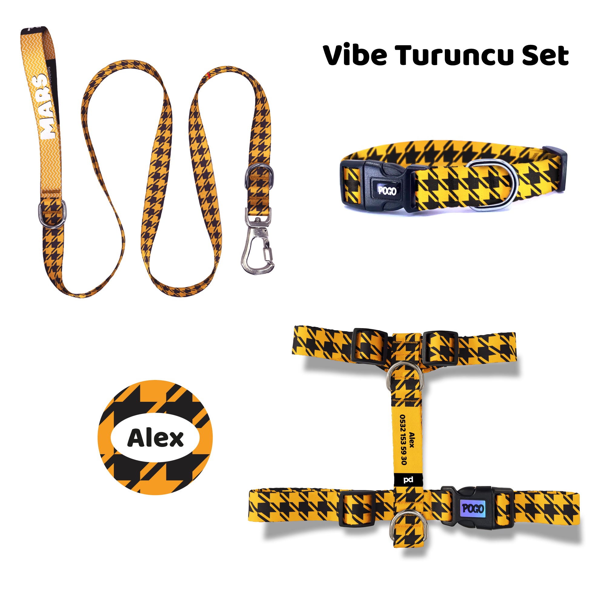 Vibe Turuncu | Tasma ve Künye Seti