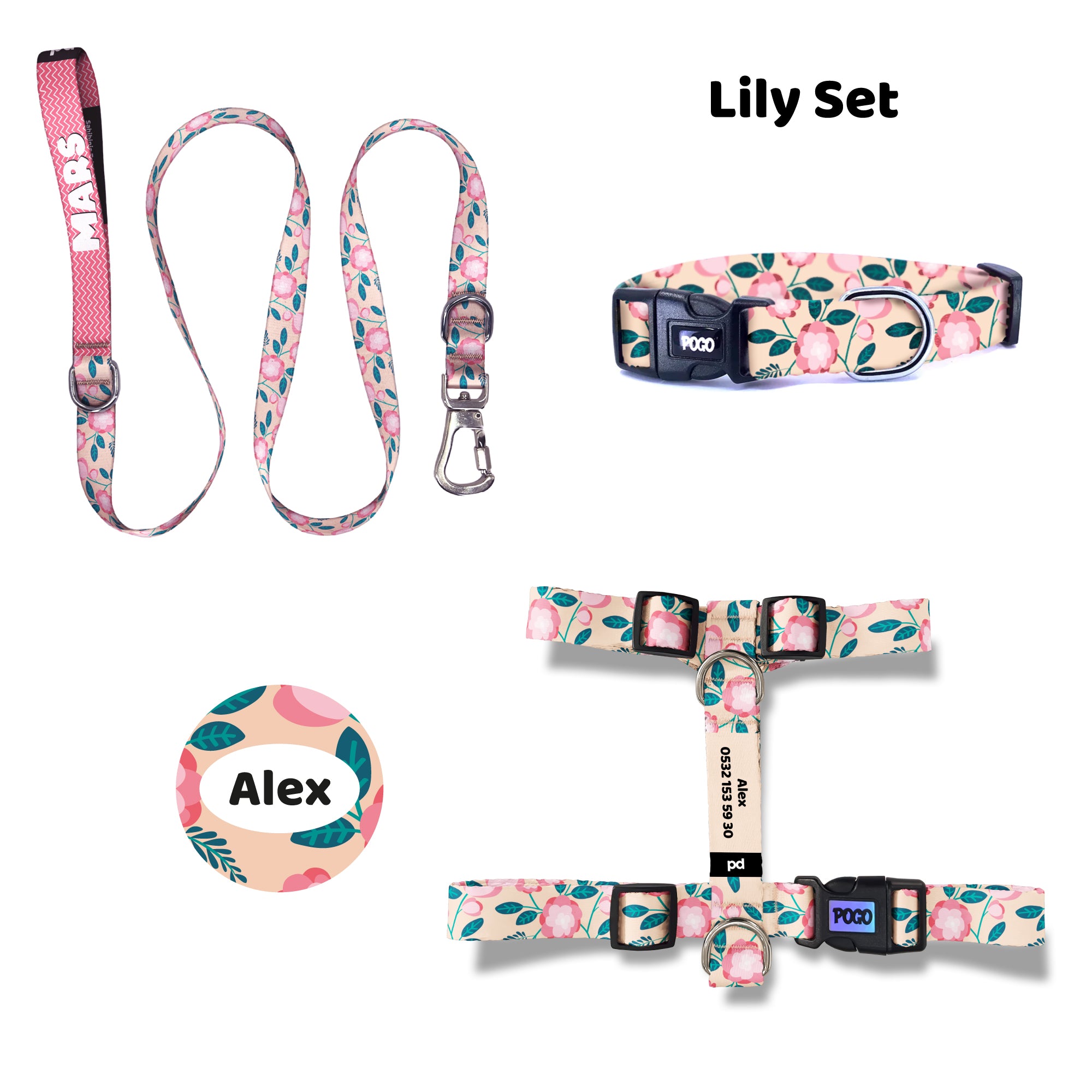 Lily | Tasma ve Künye Seti