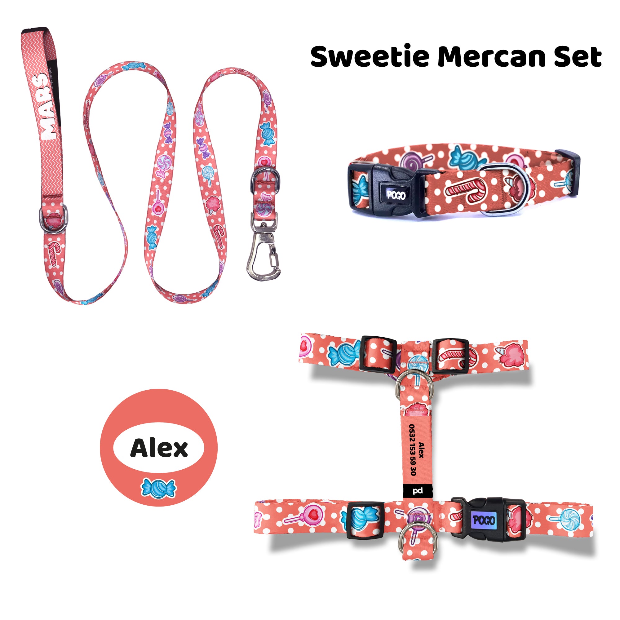 Sweetie Mercan | Tasma ve Künye Seti