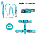 Polka Turkuaz | Tasma ve Künye Seti