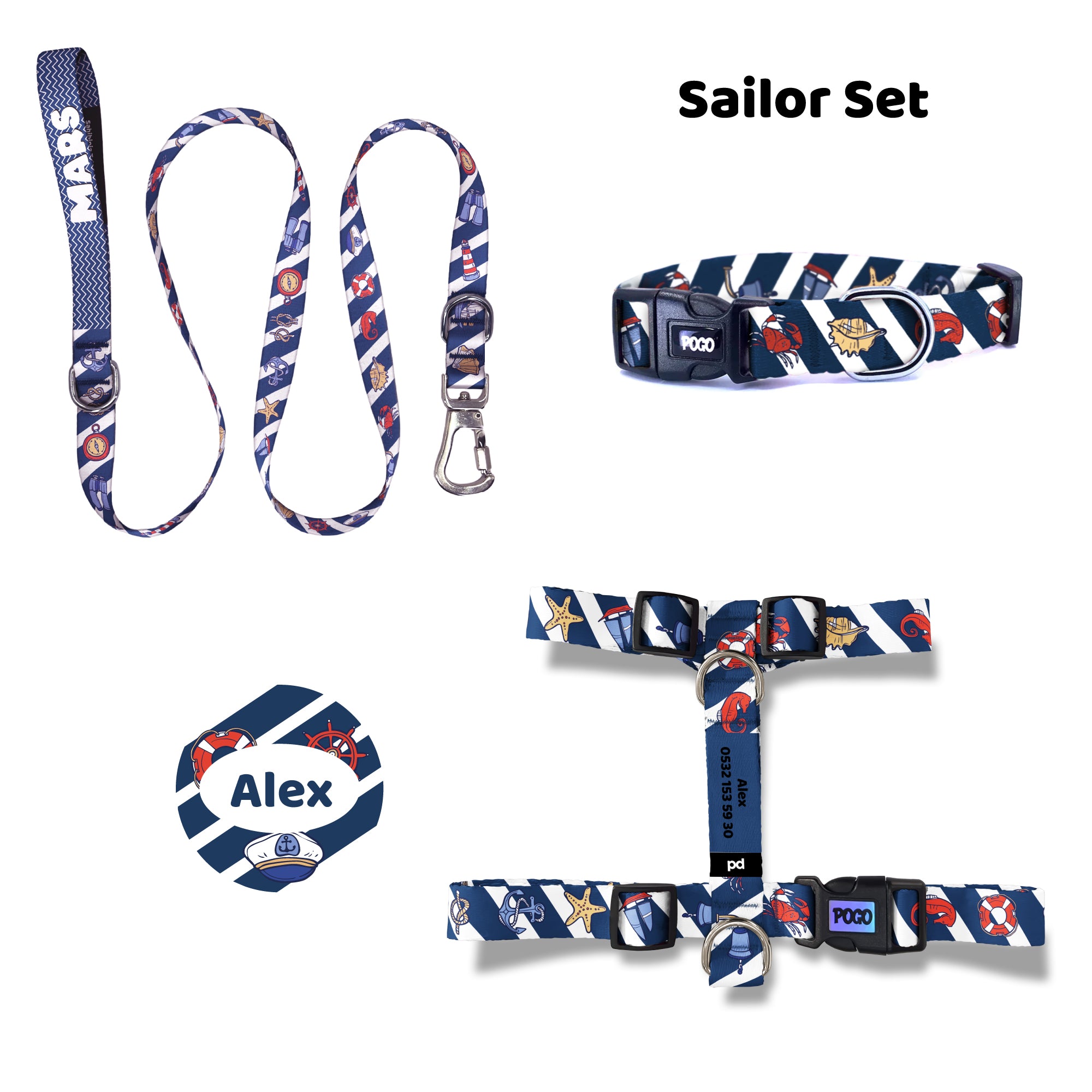 Sailor | Tasma ve Künye Seti