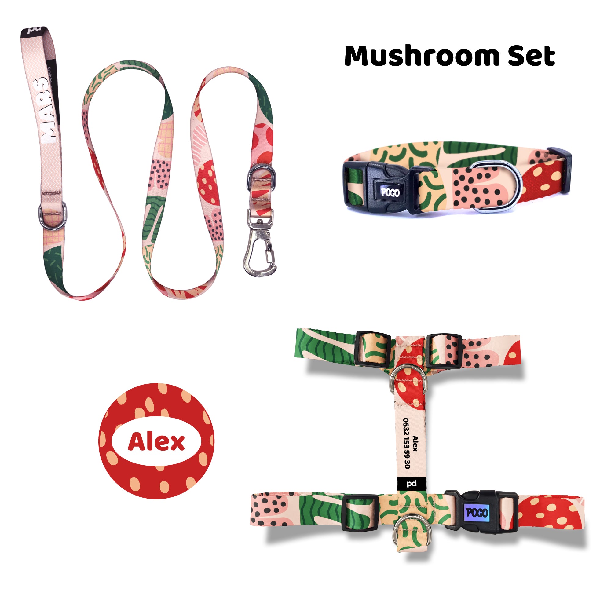 Mushroom | Tasma ve Künye Seti