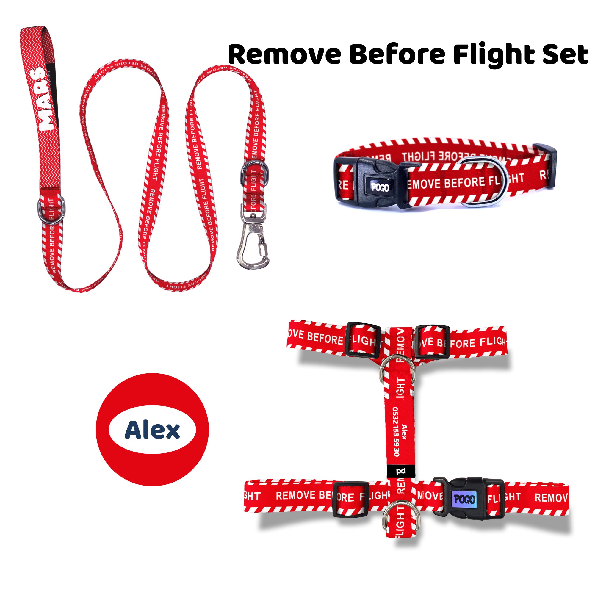 Remove Before Flight | Tasma ve Künye Seti