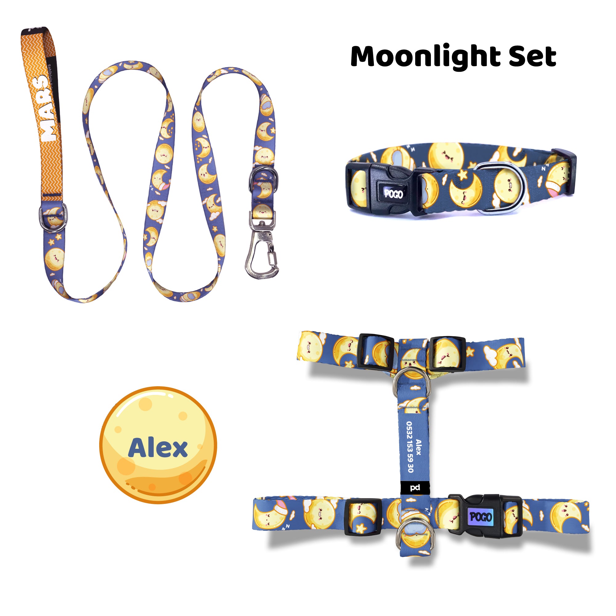 Moonlight | Tasma ve Künye Seti