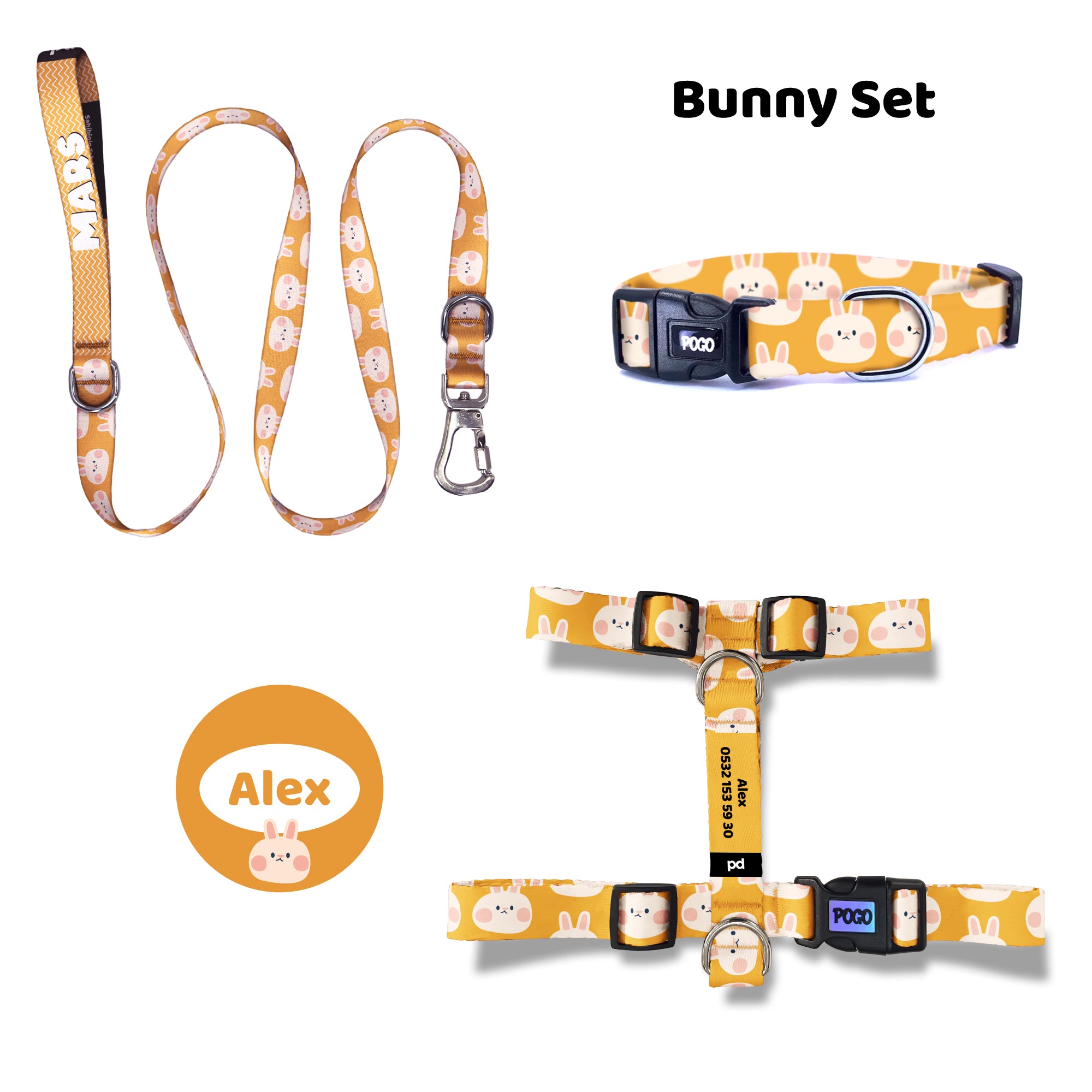 Bunny | Tasma ve Künye Seti