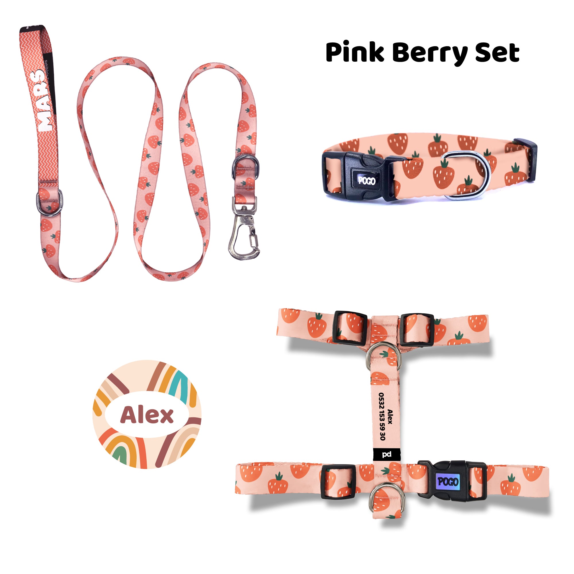 Pink Berry | Tasma ve Künye Seti