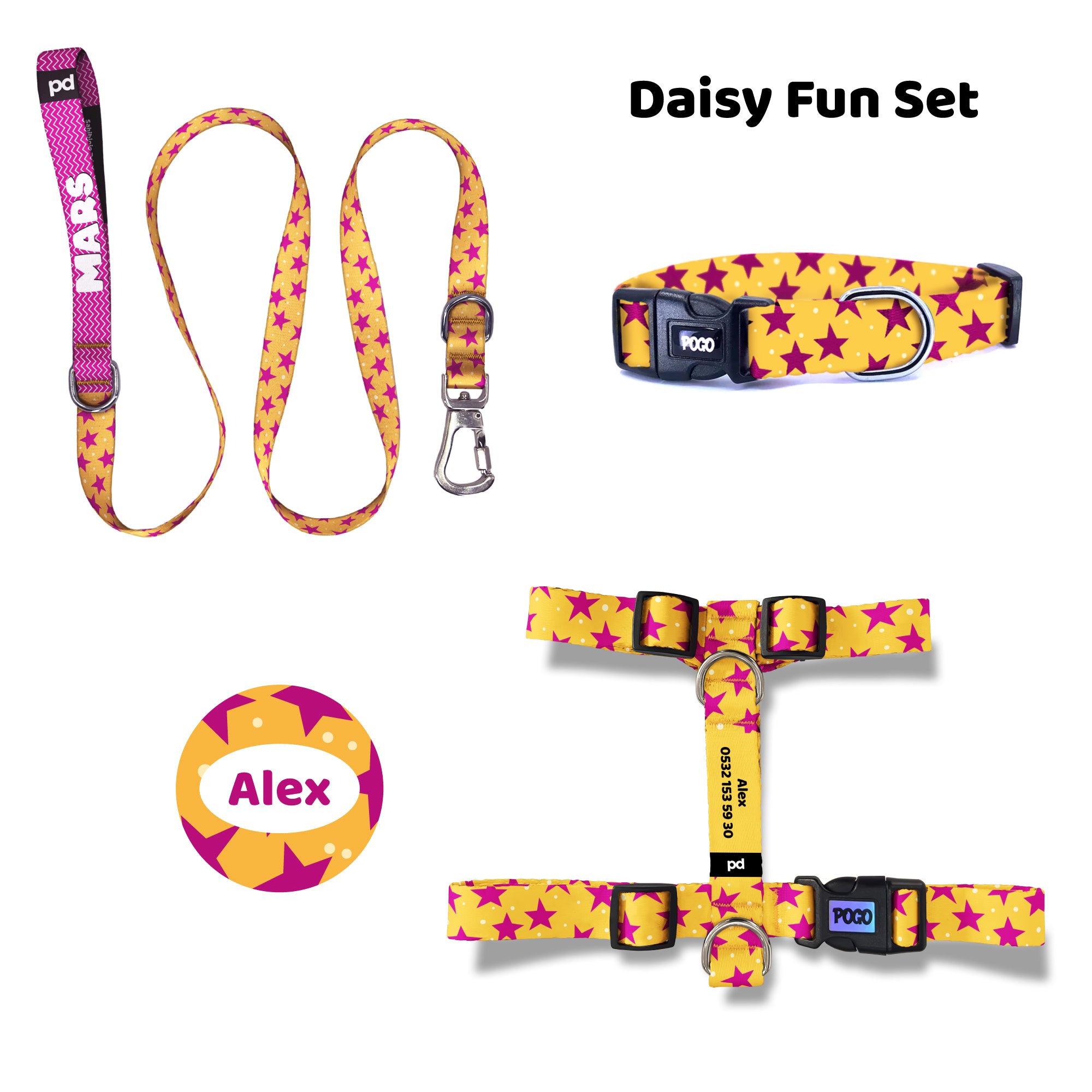 Daisy Fun | Tasma ve Künye Seti