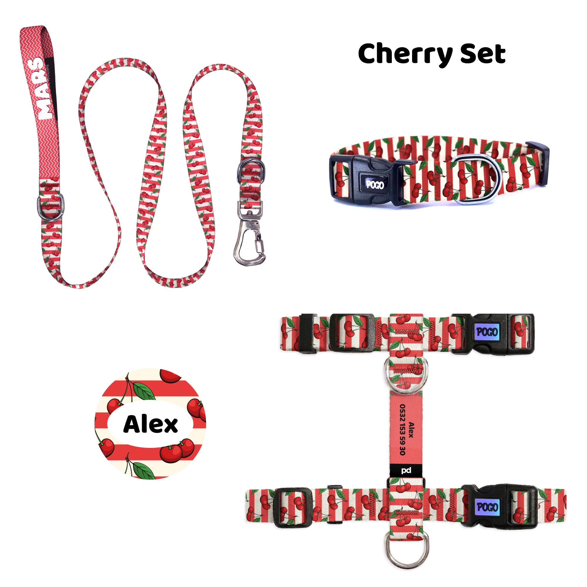 Cherry | Tasma ve Künye Seti