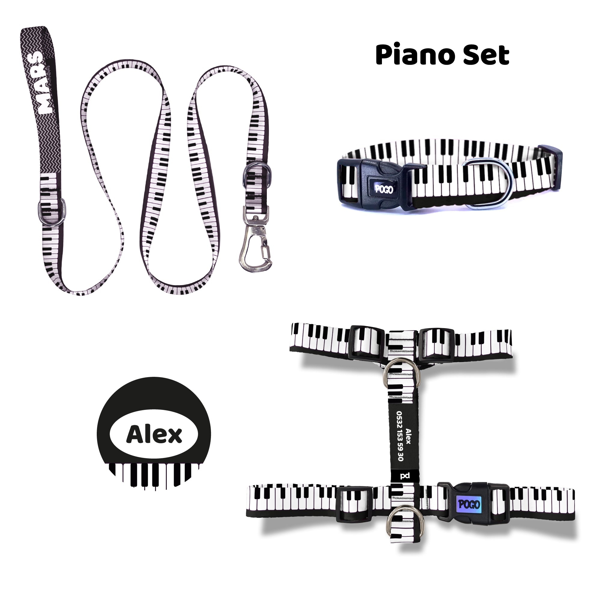 Piano | Tasma ve Künye Seti