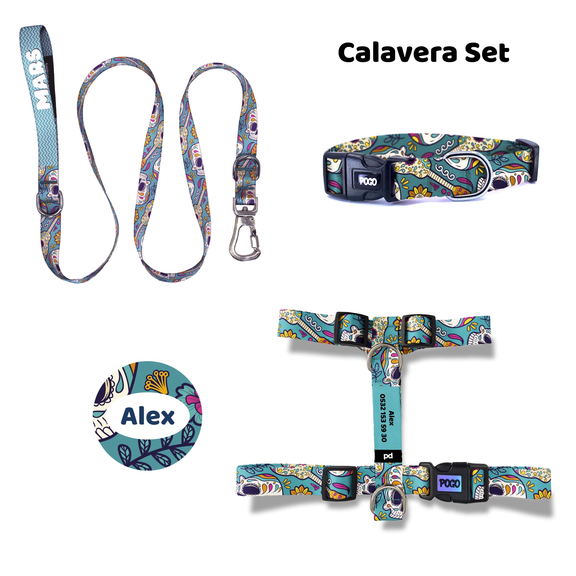 Calavera | Tasma ve Künye Seti