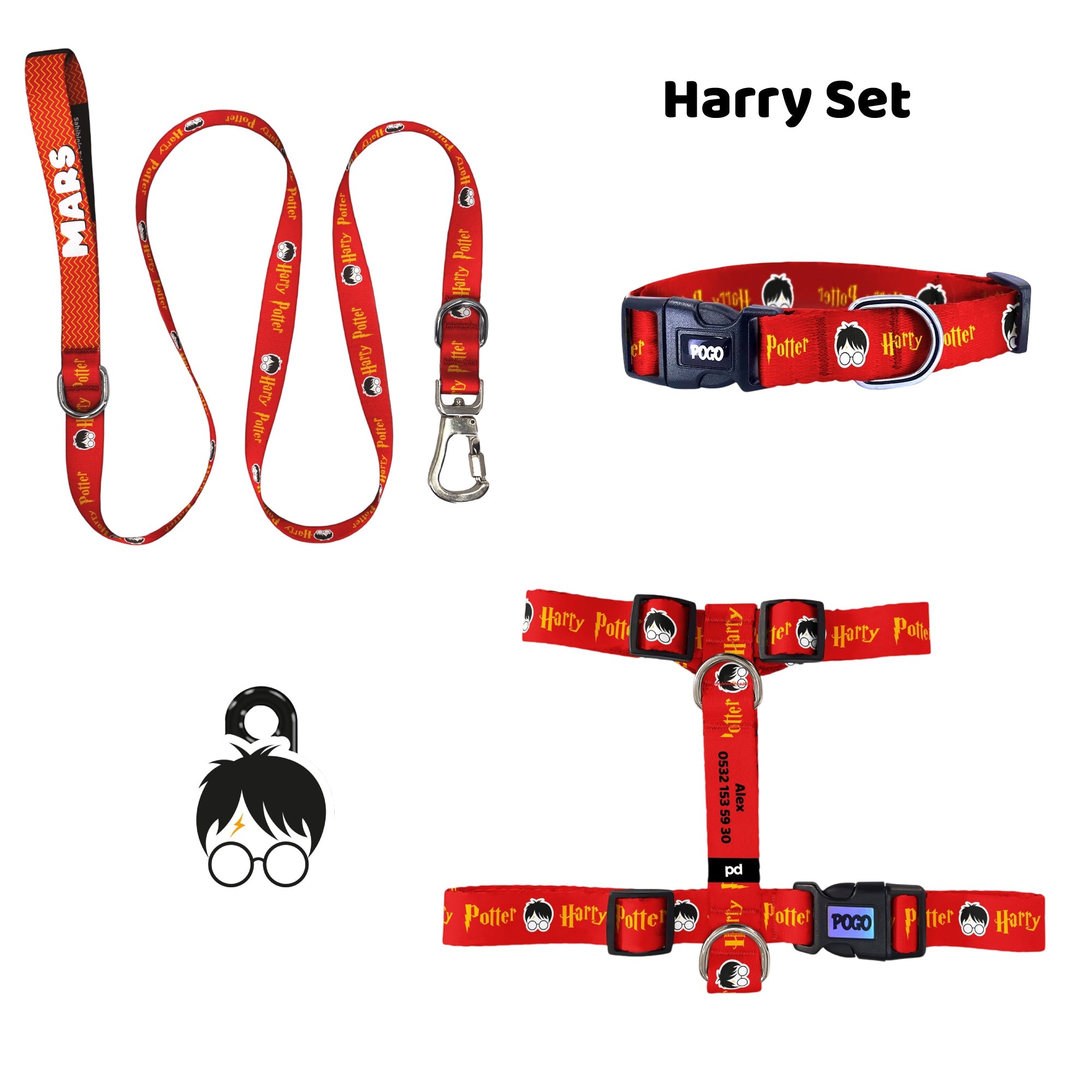 Harry | Tasma ve Künye Seti - Evcil hayvanlar için mükemmel bir ürün.