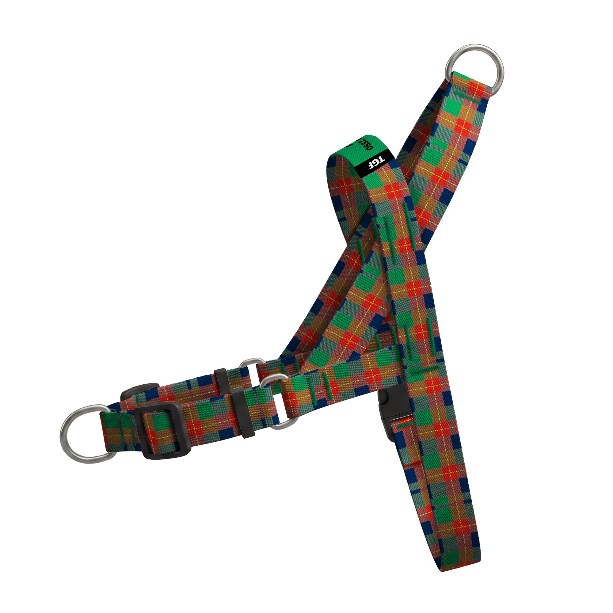 Red Green Plaid EasyFit Köpek Tasması