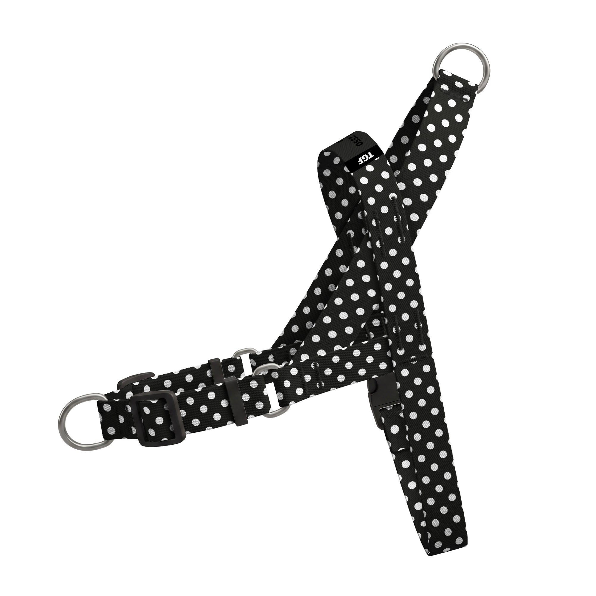 Polka Siyah EasyFit Köpek Tasması