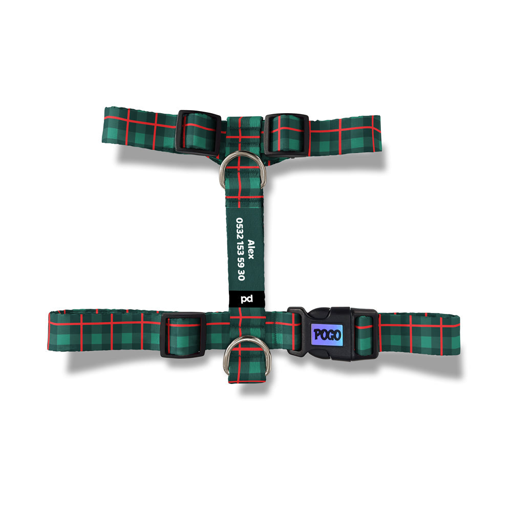 New Year Plaid | Köpek Göğüs Tasması