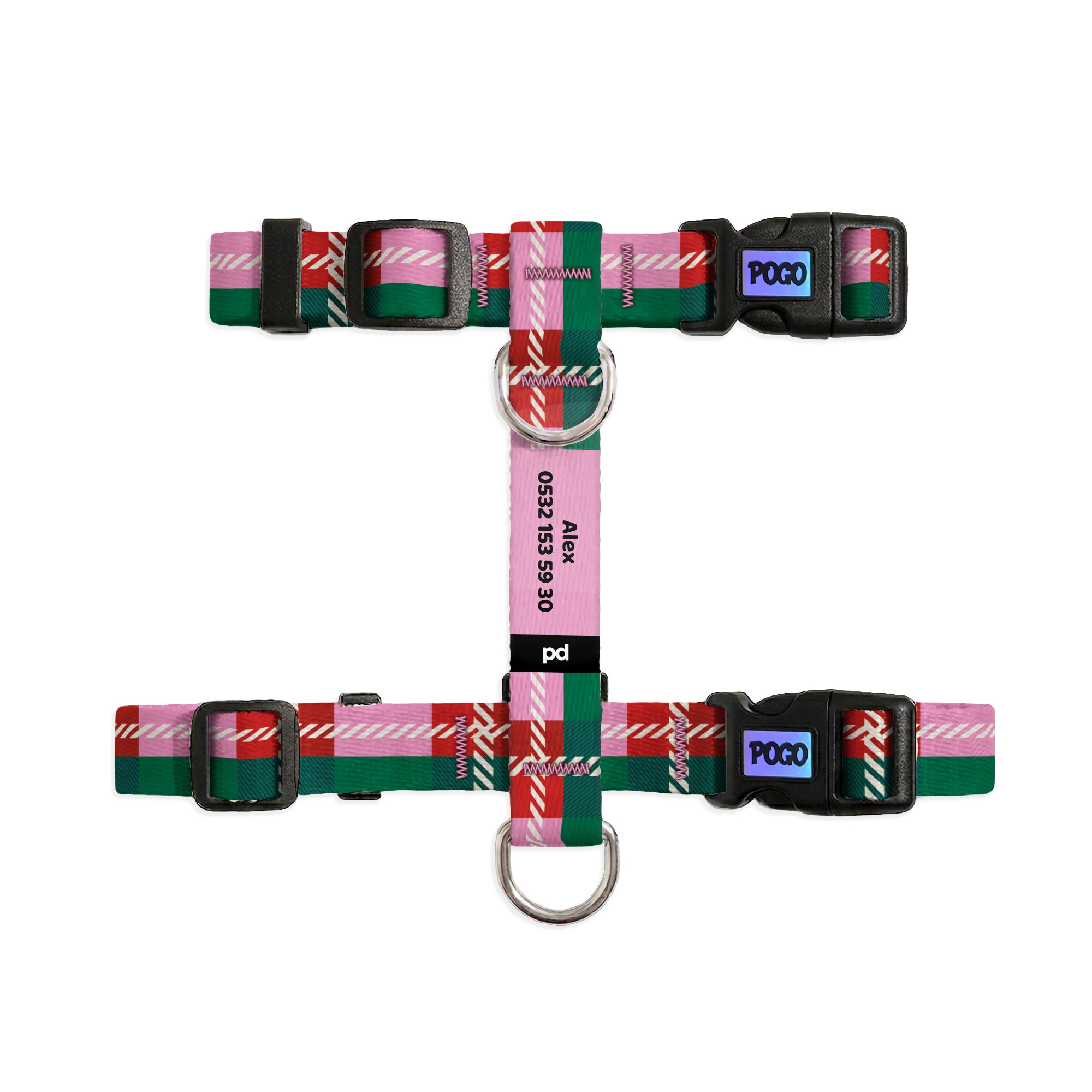 Candy Plaid Kedi Göğüs Tasması