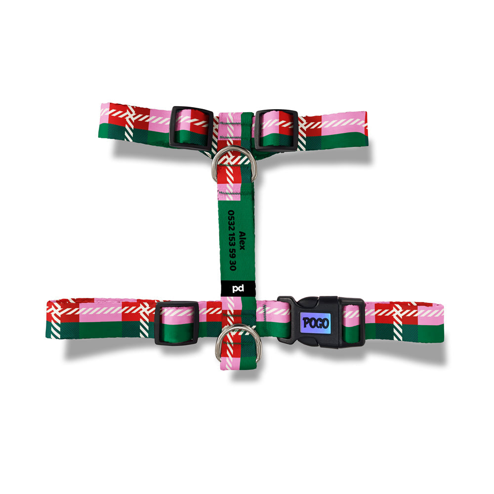 Candy Plaid | Köpek Göğüs Tasması