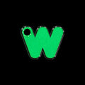 W Harfi Rounded Lumi | İsimlik