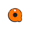Q Harfi Rounded Turuncu Neon | İsimlik
