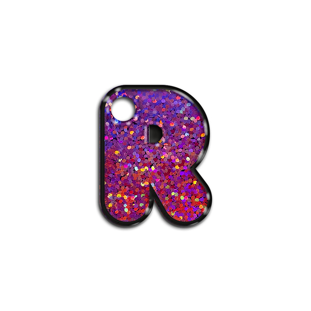 R Harfi Rounded Mor Holo | İsimlik