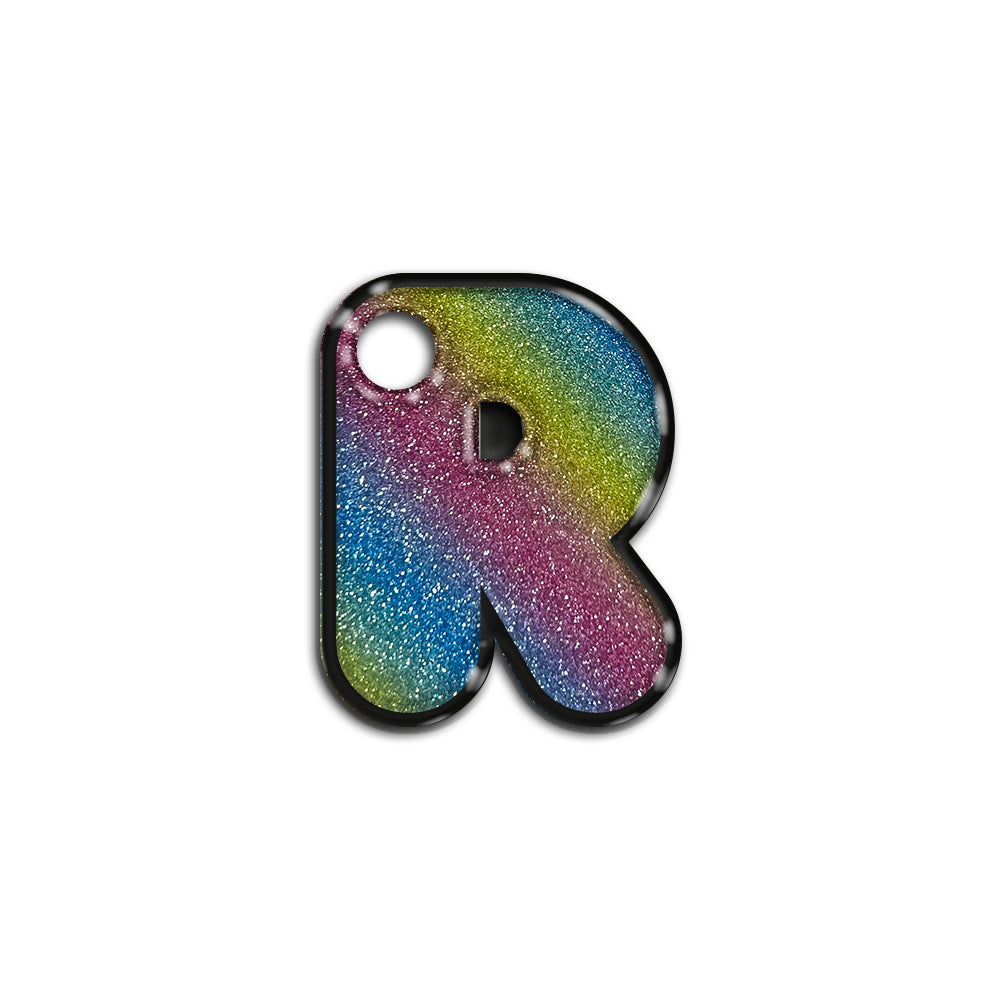 R Harfi Rounded Rainbow | İsimlik
