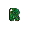 R Harfi Rounded Yeşil Holo | İsimlik