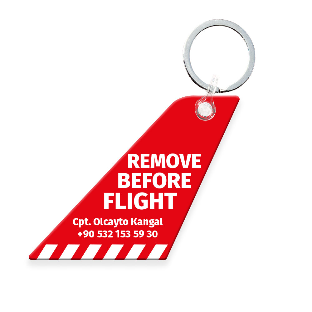 Remove Before Flight | Akrilik Anahtarlık - Evcil hayvanlar için mükemmel bir ürün.