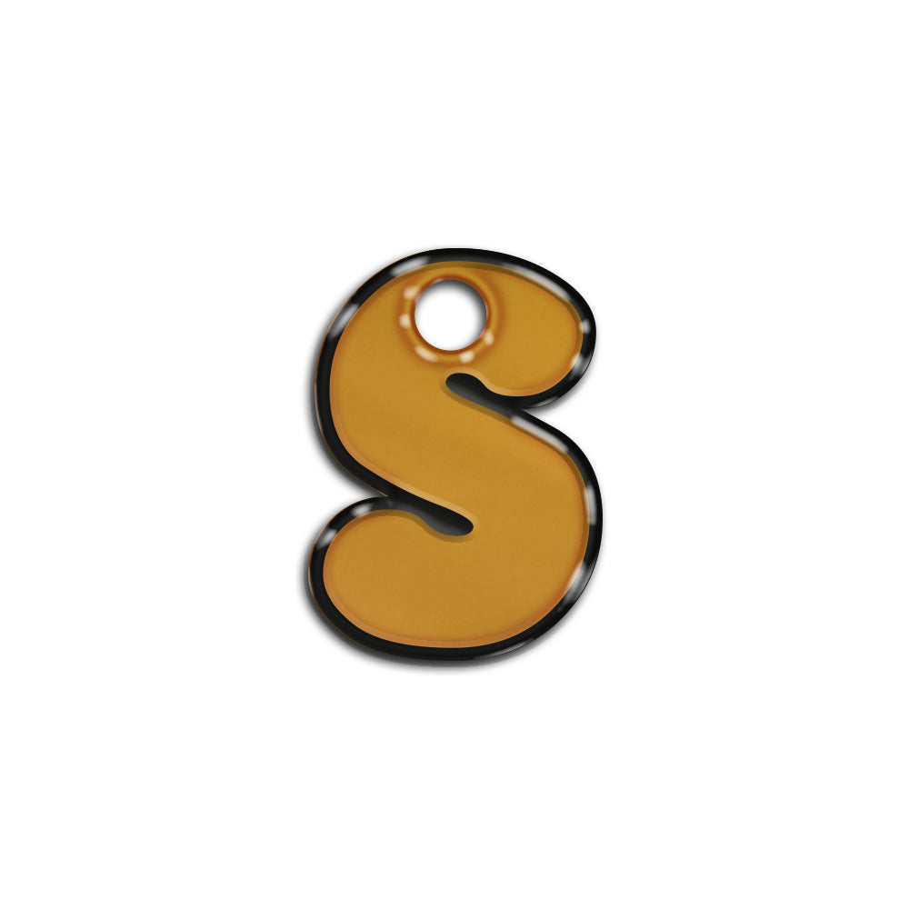 S Harfi Rounded Bal Metalik | İsimlik