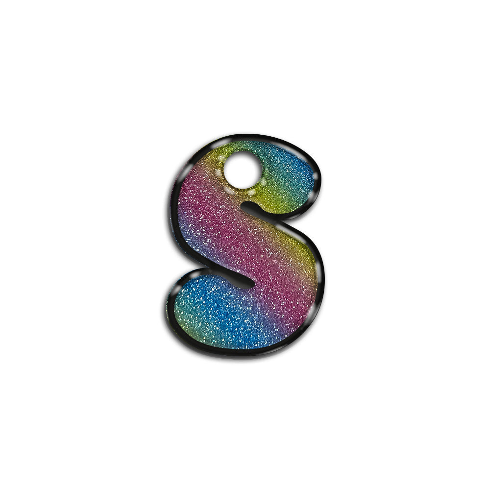 S Harfi Rounded Rainbow | İsimlik