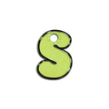 S Harfi Rounded Sarı Glitter | İsimlik