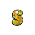 S Harfi Rounded Sarı Holo | İsimlik
