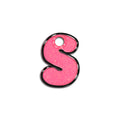 S Harfi Rounded Şeker Pembe Glitter | İsimlik