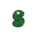 S Harfi Rounded Yeşil Holo | İsimlik