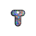 T Harfi Rounded Gri Holo | İsimlik
