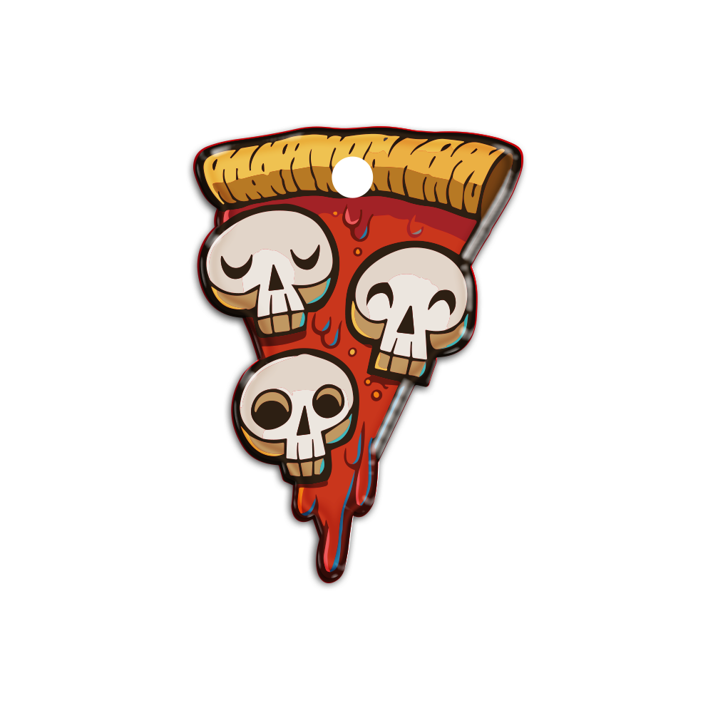 Pizza Skull | İsimlik - Evcil hayvanlar için mükemmel bir ürün.