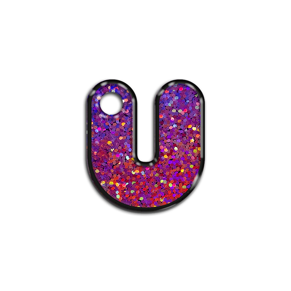 U Harfi Rounded Mor Holo | İsimlik