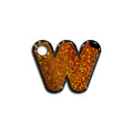 W Harfi Rounded Bakır Holo | İsimlik