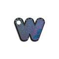 W Harfi Rounded Opal Mavi Glitter | İsimlik