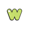 W Harfi Rounded Sarı Glitter | İsimlik